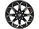 4Play 4P80R Gloss Black with Brushed Face 8-Lug Wheel; 22x12; -44mm Offset (17-22 F-250 Super Duty)