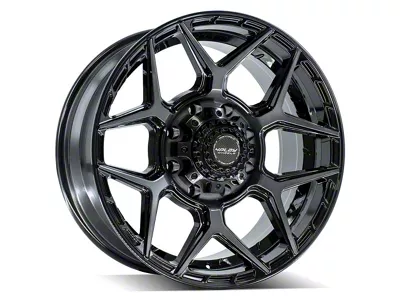 4Play 4P83 Brushed Black 8-Lug Wheel; 20x9; 0mm Offset (17-22 F-350 Super Duty SRW)