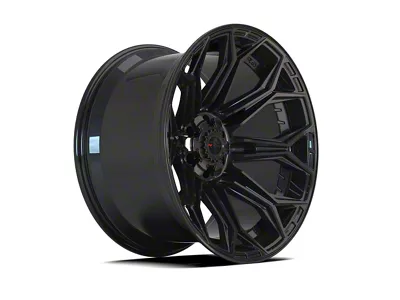 4Play 4P83 Gloss Black 6-Lug Wheel; 24x10; 18mm Offset (19-23 Ranger)