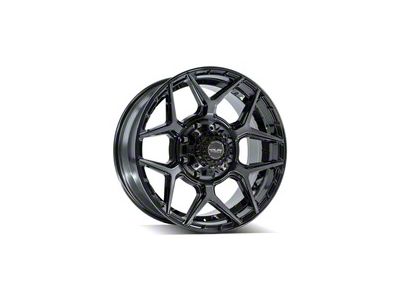 4Play 4P06 Brushed Black 8-Lug Wheel; 20x9; 0mm Offset (99-07 F-250 Super Duty)