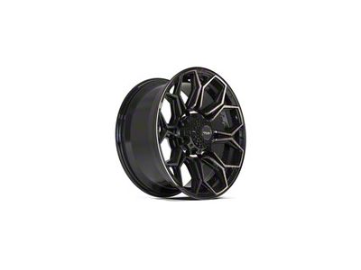 4Play 4P83 Brushed Black 8-Lug Wheel; 20x9; 0mm Offset (99-07 F-250 Super Duty)