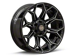 4Play 4P83 Brushed Black 6-Lug Wheel; 22x9; 12mm Offset (99-06 Sierra 1500)