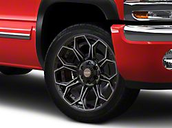 4Play 4P83 Brushed Black 6-Lug Wheel; 22x9; 12mm Offset (99-06 Sierra 1500)
