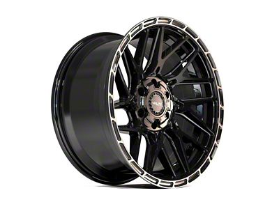 4Play Sport2.0 4PS28 Matte Black 6-Lug Wheel; 24x10; 24mm Offset (99-06 Sierra 1500)