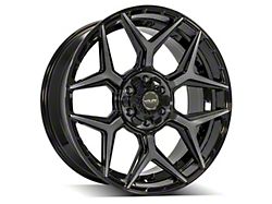 4Play 4P06 Brushed Black 6-Lug Wheel; 22x9; 12mm Offset (99-06 Silverado 1500)