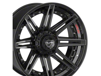 4Play 4P08 Brushed Black 6-Lug Wheel; 20x10; -18mm Offset (99-06 Silverado 1500)