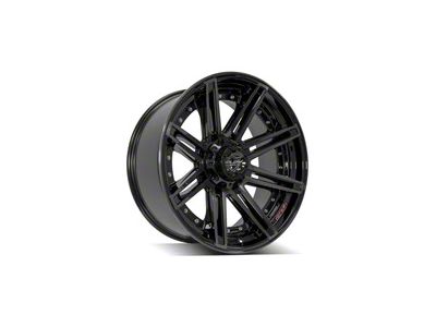 4Play 4P08 Brushed Black 5-Lug Wheel; 22x10; -24mm Offset (05-11 Dakota)