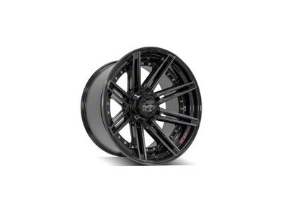 4Play 4P08 Brushed Black 5-Lug Wheel; 22x12; -44mm Offset (05-11 Dakota)