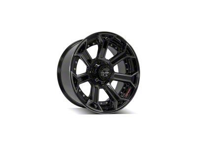 4Play 4P70 Brushed Black 5-Lug Wheel; 22x10; -24mm Offset (05-11 Dakota)
