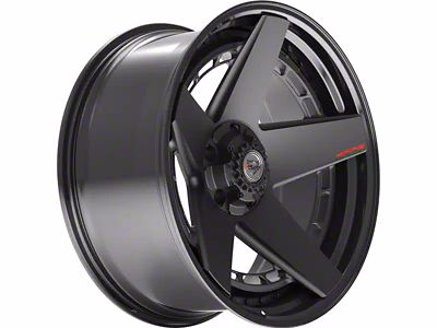 4Play 4PF5 Matte Black Center with Gloss Black Barrel 6-Lug Wheel; 20x9; 0mm Offset (23-24 Colorado)