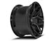 4Play 4P06 Gloss Black with Brushed Face 5-Lug Wheel; 22x12; -44mm Offset (05-11 Dakota)