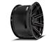 4Play 4P08 Gloss Black with Brushed Face 5-Lug Wheel; 22x12; -44mm Offset (05-11 Dakota)