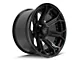4Play 4P70 Gloss Black with Brushed Face 5-Lug Wheel; 22x12; -44mm Offset (05-11 Dakota)
