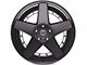 4Play 4PF5 Matte Black Center with Gloss Black Barrel 5-Lug Wheel; 20x9; 0mm Offset (05-11 Dakota)