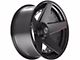 4Play 4PF5 Matte Black Center with Gloss Black Barrel 5-Lug Wheel; 20x9; 0mm Offset (05-11 Dakota)