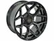 4Play 4P06 Gloss Black with Brushed Face 6-Lug Wheel; 22x10; -18mm Offset (21-24 F-150)