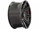 4Play 4P08 Gloss Black with Brushed Face 6-Lug Wheel; 22x10; -18mm Offset (21-24 F-150)