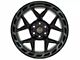 4Play 4P55 Gloss Black with Brushed Face 6-Lug Wheel; 24x12; -44mm Offset (21-24 F-150)