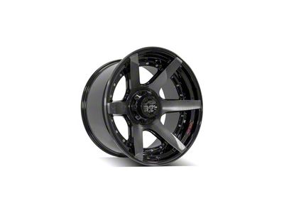 4Play 4P60 Brushed Black 6-Lug Wheel; 22x12; -44mm Offset (21-26 F-150)