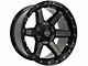 4Play 4P63 Gloss Black with Brushed Face 6-Lug Wheel; 24x12; -44mm Offset (21-24 F-150)