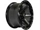 4Play 4P63 Gloss Black with Brushed Face 6-Lug Wheel; 24x12; -44mm Offset (21-24 F-150)