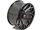 4Play 4P80R Gloss Black with Brushed Face 6-Lug Wheel; 22x12; -44mm Offset (21-24 F-150)