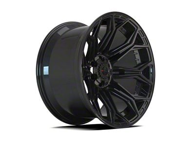 4Play 4P83 Gloss Black 6-Lug Wheel; 24x10; 18mm Offset (21-25 F-150)