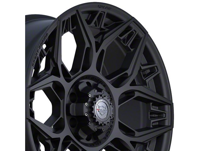 4Play 4PS60 Satin Black 6-Lug Wheel; 22x9; 0mm Offset (21-24 F-150)