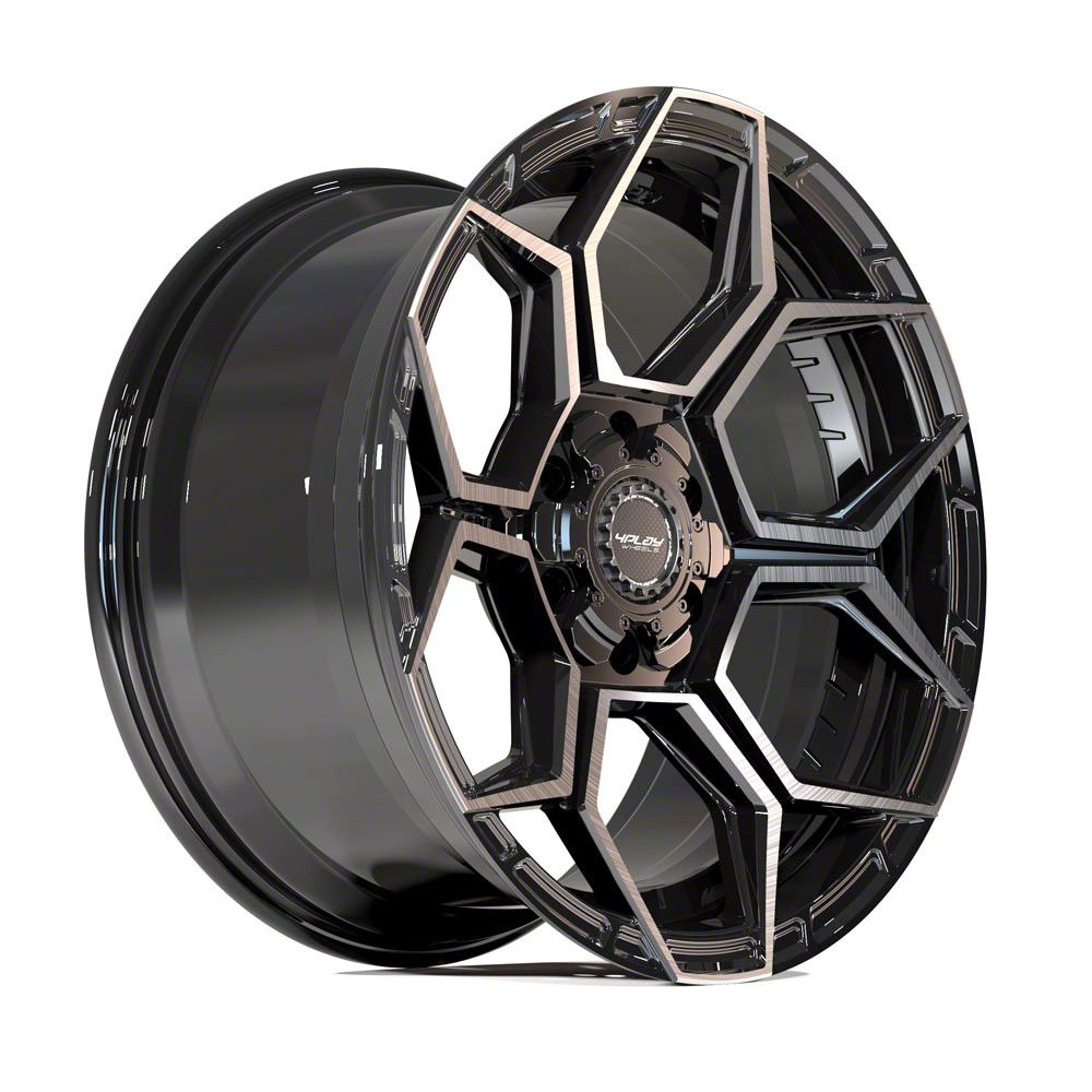 4Play Sport2.0 4PS26 Brushed Dark Charcoal 6-Lug Wheel; 24×10; 24mm Offset (21-24 F-150)