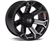 4Play 4P70 Gloss Black with Brushed Face 8-Lug Wheel; 22x10; -24mm Offset (17-22 F-250 Super Duty)