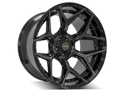 4Play 4P06 Brushed Black 5-Lug Wheel; 20x10; -18mm Offset (09-18 RAM 1500)