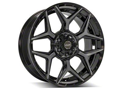 4Play 4P06 Brushed Black 6-Lug Wheel; 22x9; 12mm Offset (19-25 RAM 1500)
