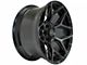 4Play 4P06 Gloss Black with Brushed Face 6-Lug Wheel; 22x12; -44mm Offset (19-24 RAM 1500)