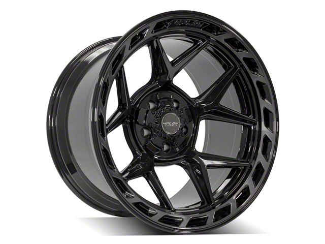 4Play 4P55 Brushed Black 5-Lug Wheel; 20x12; -44mm Offset (09-18 RAM 1500)