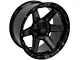 4Play 4P63 Gloss Black with Brushed Face 6-Lug Wheel; 22x12; -44mm Offset (19-24 RAM 1500)