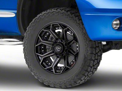 4Play 4P80R Brushed Black 5-Lug Wheel; 20x10; -24mm Offset (02-08 RAM 1500, Excluding Mega Cab)