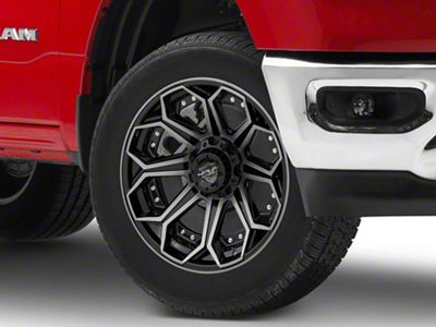 4Play 4P80R Brushed Black 6-Lug Wheel; 20x9; 0mm Offset (19-25 RAM 1500)