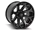 4Play 4P80R Gloss Black with Brushed Face 8-Lug Wheel; 22x12; -44mm Offset (19-24 RAM 2500)