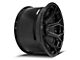 4Play 4P80R Gloss Black with Brushed Face 8-Lug Wheel; 22x12; -44mm Offset (19-24 RAM 2500)