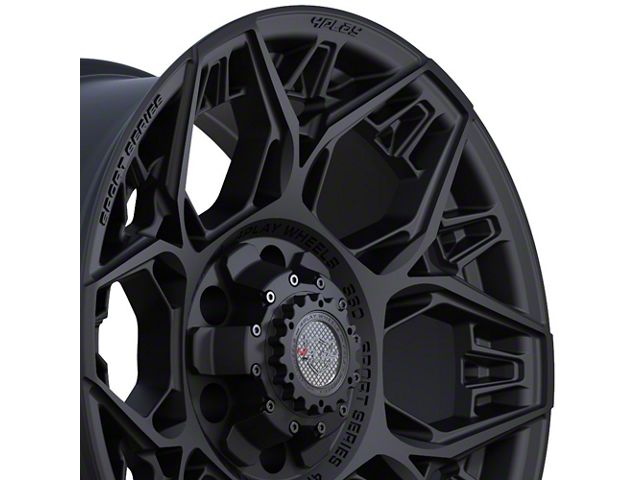 4Play 4PS60 Satin Black 6-Lug Wheel; 18x9; 0mm Offset (19-23 Ranger)