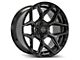 4Play 4P06 Brushed Black 6-Lug Wheel; 20x10; -18mm Offset (19-24 Sierra 1500)