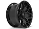 4Play 4P06 Gloss Black with Brushed Face 6-Lug Wheel; 20x10; -18mm Offset (19-24 Sierra 1500)