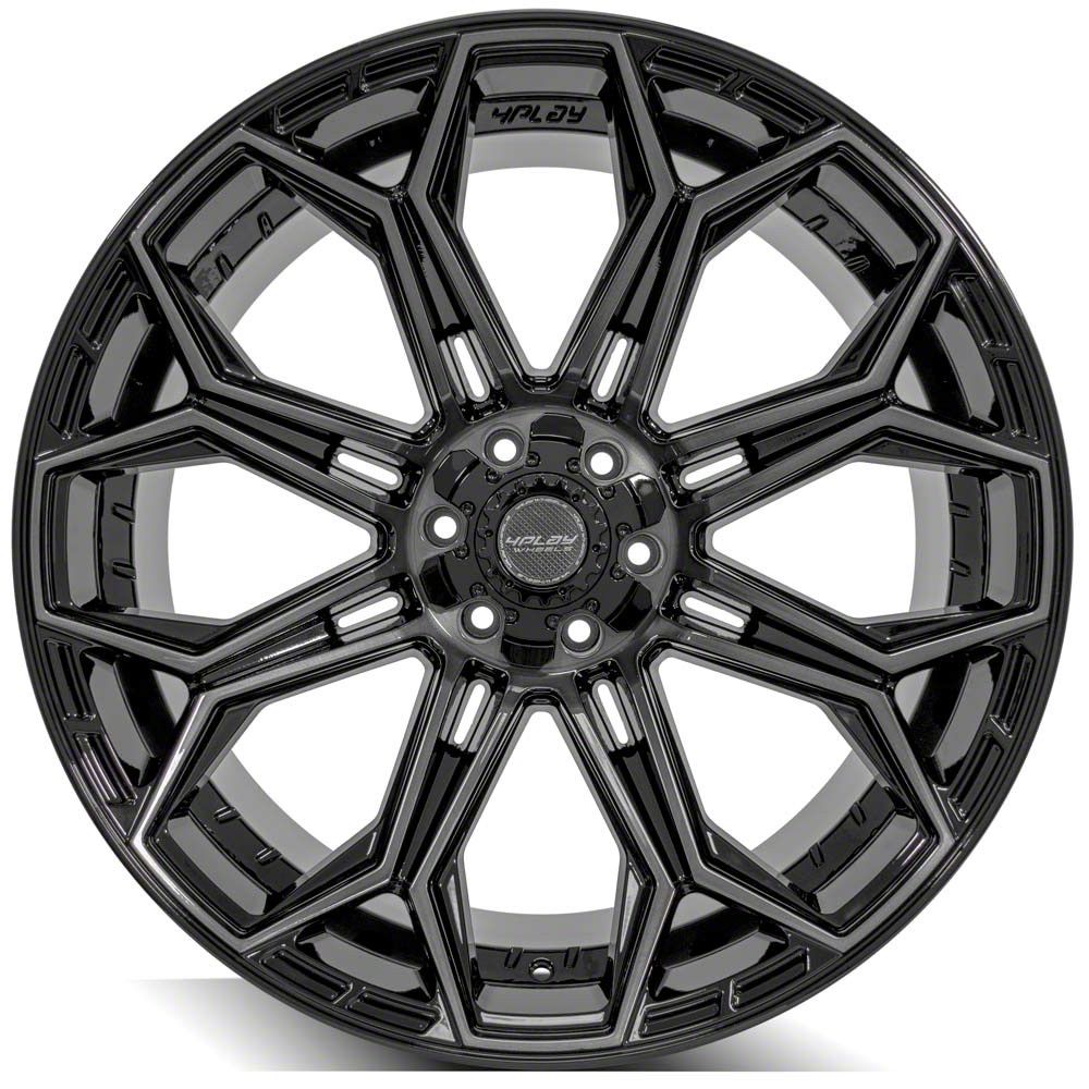 4Play Sierra 1500 4P83 Gloss Black with Brushed Face 6-Lug Wheel