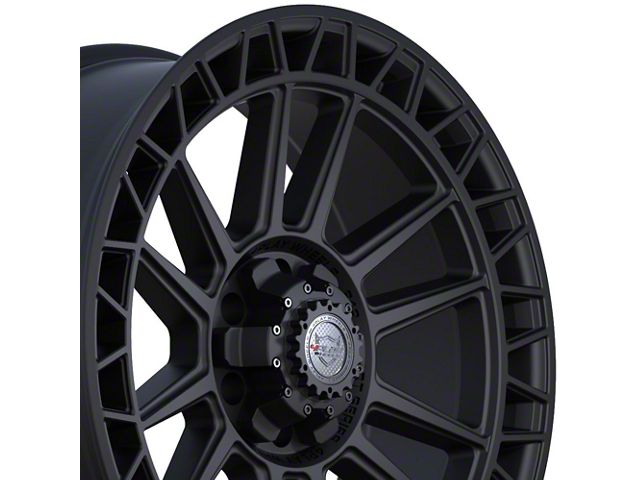 4Play 4PS12 Satin Black 6-Lug Wheel; 20x9; 0mm Offset (19-24 Sierra 1500)
