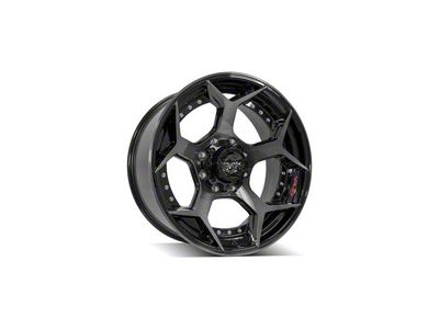 4Play 4P50 Brushed Black Wheel; 22x10; -24mm Offset (01-06 Sierra 2500 HD)
