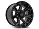 4Play 4P70 Gloss Black with Brushed Face 8-Lug Wheel; 20x10; -24mm Offset (07-10 Sierra 2500 HD)