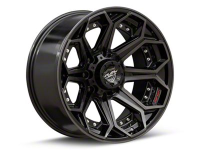 4Play 4P80R Brushed Black 8-Lug Wheel; 20x9; 0mm Offset (07-10 Sierra 2500 HD)