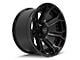 4Play 4P70 Gloss Black with Brushed Face 8-Lug Wheel; 22x12; -44mm Offset (07-10 Sierra 3500 HD SRW)