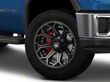 4Play 4P80R Brushed Black 8-Lug Wheel; 20x9; 0mm Offset (20-26 Sierra 3500 HD SRW)