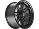 4Play 4PF8 Matte Black with Gloss Black 8-Lug Wheel; 20x9; 0mm Offset (20-24 Sierra 3500 HD SRW)